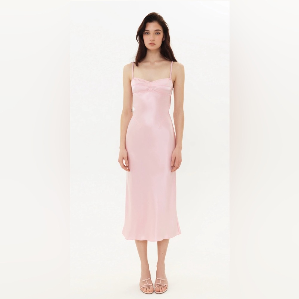 Anna October waterlily dress in pink